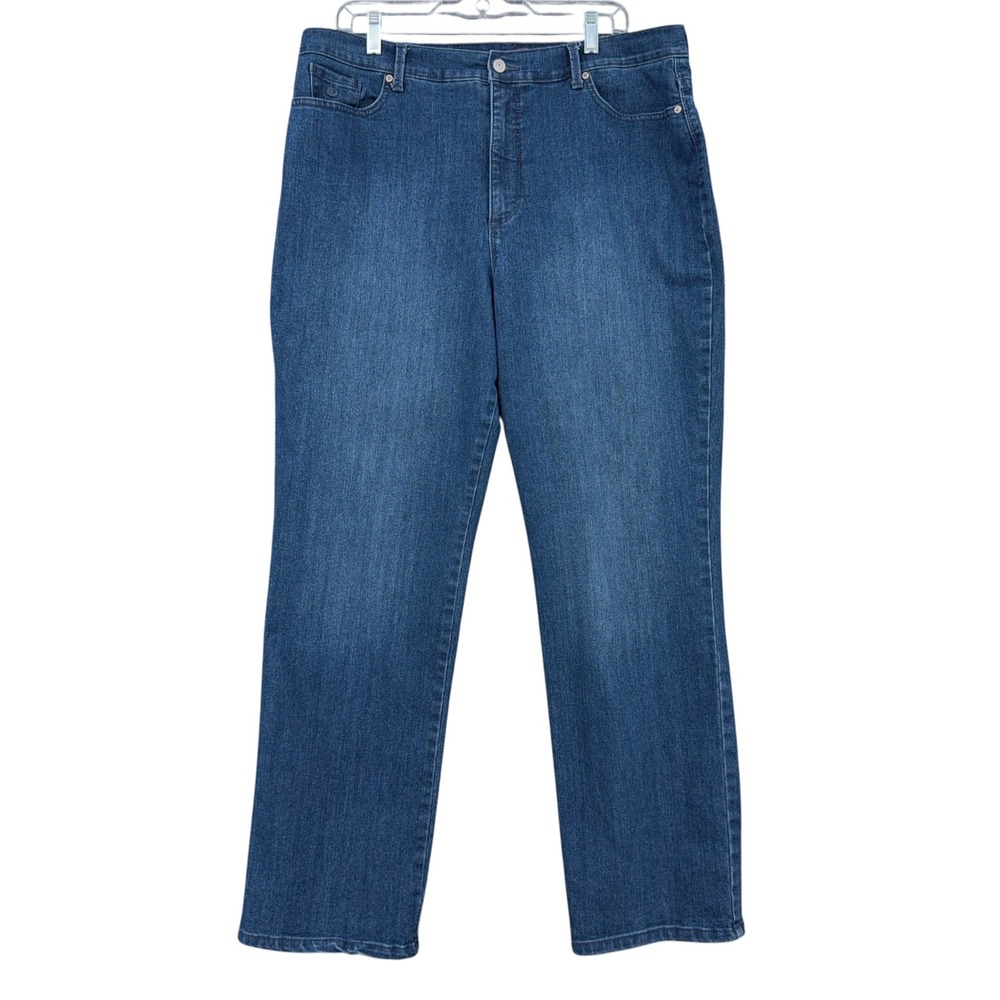 Gloria‎ Vanderbilt Amanda Women 18 Cotton Polyester Spandex Blue Jeans